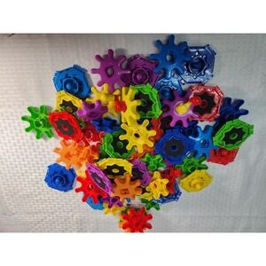 Lot 61 Pieces Learning Resources Gears!  Building Set STEM Activity Kids Parts
